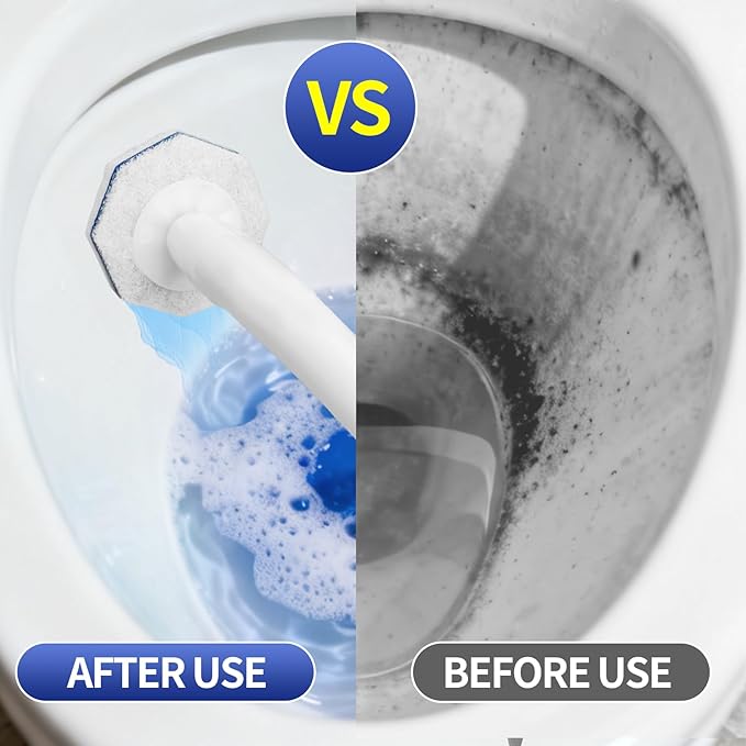 30Pcs Disposable Toilet Wand Refills Compatible with Clorox Toilet Wand. Easy Cleaning Toilet Bowl Fiber Wand Heads Compatible with Most Toilet Brushes