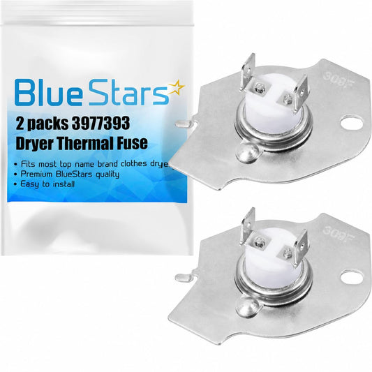 BlueStars 2-Pack 3977393 Dryer Thermal Fuse replaces - Image 1