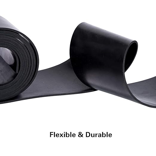 TORRAMI Rubber Gasket Sheet Material 1/8 (.125) Inch T X 3 inch W X 10 Feet, for Sealing,Protection, Abrasion, Supports, Leveling, Bumpers