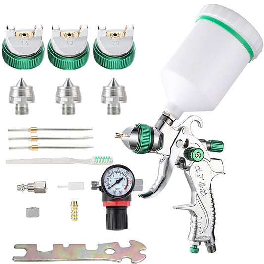 ENDOZER Professional HVLP Spray Gun Set Gravity Feed Air Spray - Image 1