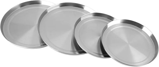 4Pcs/Set Stainless Steel Kitchen Stove Top Burners Covers Cooker Silver Kitchen Stove Cover for Standard Sized Electric Stove