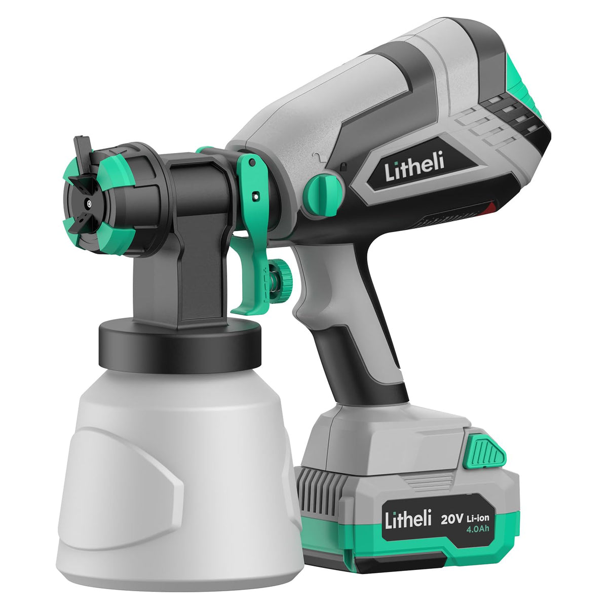 Litheli 20V Cordless Paint Sprayer with 4.0Ah Battery | Home Repair - Image 1