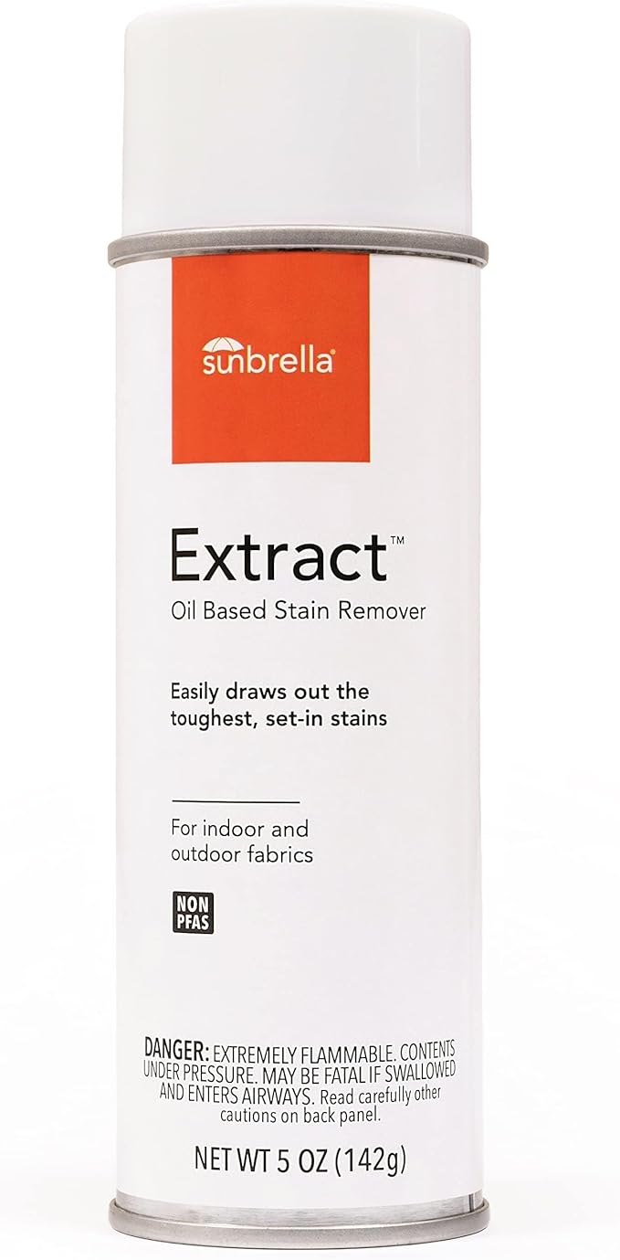 Sunbrella Extract Oil Stain Remover | Easy Clean for Grease & Oil Stains | Upholstery Cleaner Spray | Fast-Drying Formula | Safe, Non-PFAS | 5 oz