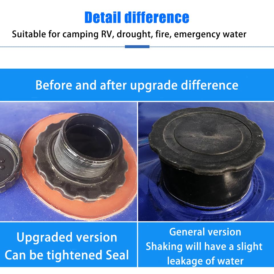 1000L/264gal Gallon Water Bladder Storage Containers - Image 4