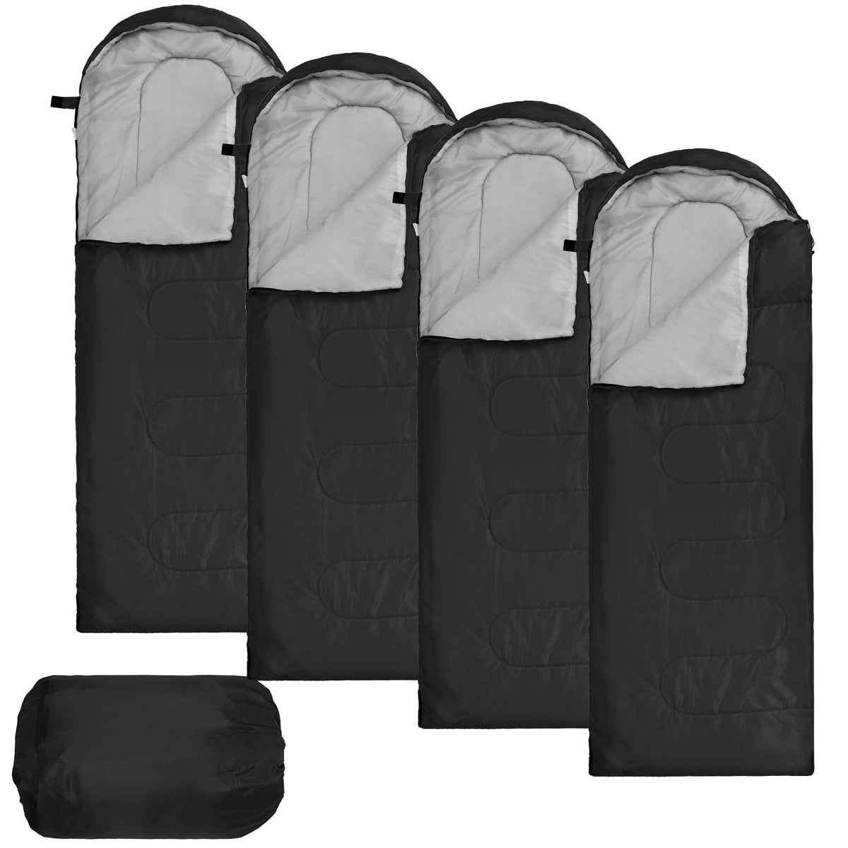4 Pack 0 Degree Sleeping Bags for Adults - Image 1