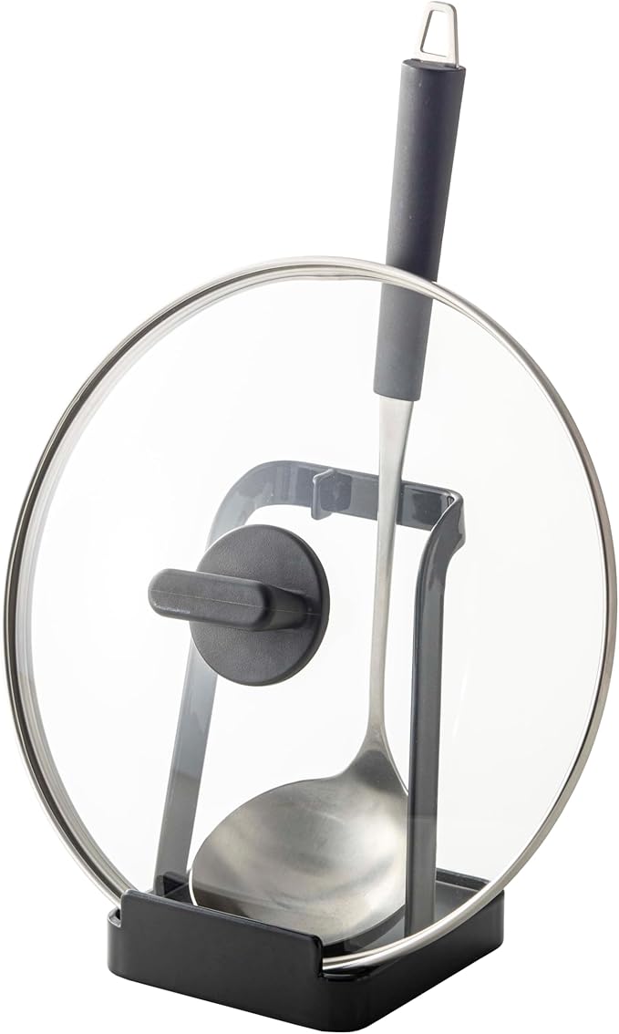 YAMAZAKI Home Tower Ladle Holder - Lid Stand For Utensils In Kitchen - Steel