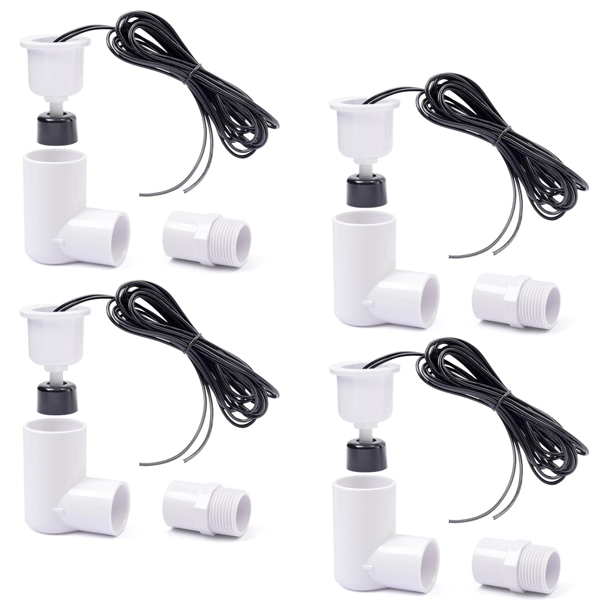 4 Pack SS2 L Shape Water Float Switch AC Float Switch - Image 1