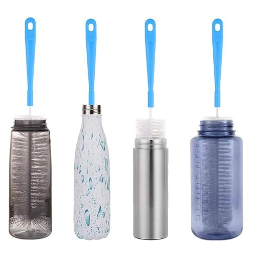 6Pcs Bottle Cleaning Brush Set-Long Handle Water Bottle Cleaner Brush for Washing Wine Decanter,Beer Bottle,Baby Bottles