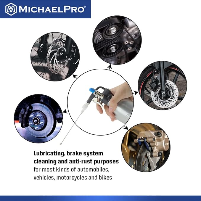 MichaelPro MP019001 21oz Heavy Duty Aluminum Fluid Spray Can | Max 140psi Working Pressure | High Pressure Refillable Air Sprayer