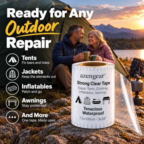 Clear Tenacious Waterproof Tape for Tents, Inflatables - Image 5