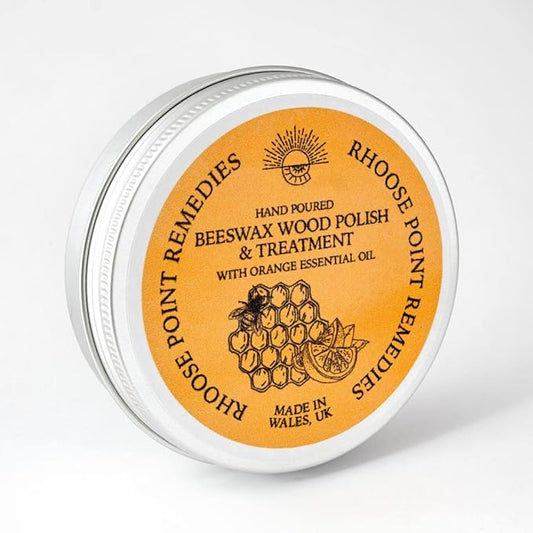 Beeswax Furniture Polish & Conditioner for Wood (Orange 3.4 Fl Oz) Enhances the Natural Beauty of Oak Pine Beech & More Seals & Protects for a Perfect Finish Bees Wax Polish Protects & Enhances