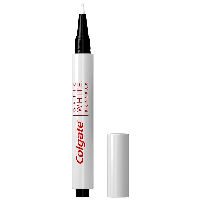 Colgate Optic White Express Teeth Whitening Pen with 35 Treatments, Enamel Safe, Designed for No Tooth Sensitivity, 0.08 oz (Pack of 2)