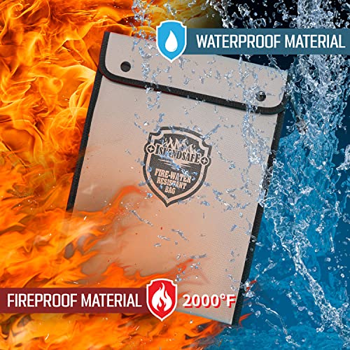 Fireproof Document Bag, Waterproof Money Bag Pocket - Image 4