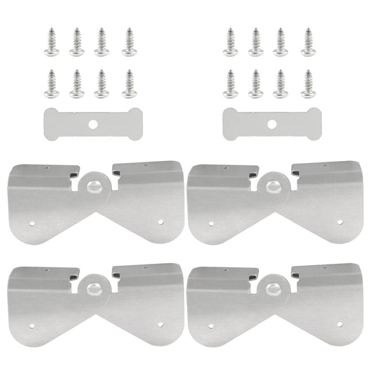 Rain Gutter Downspout Extension Hinge, 4 Pack - Image 1