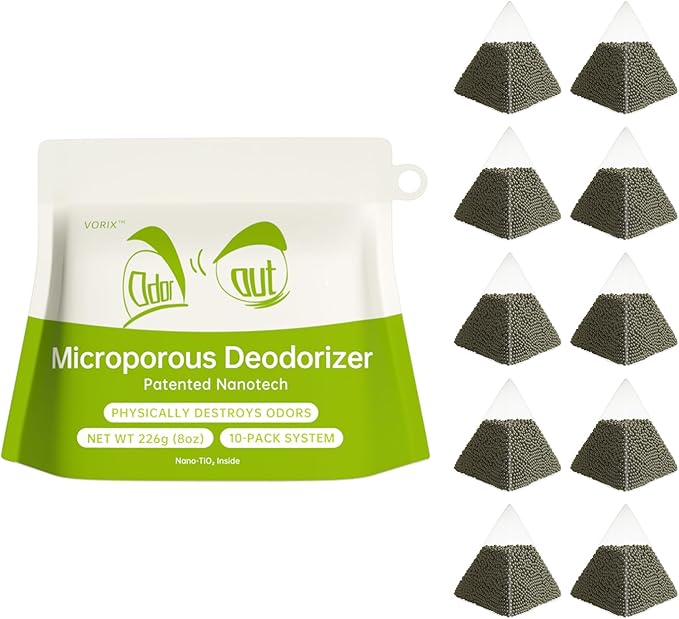 Activated Charcoal Odor Absorber, Activated Charcoal Bags 10 Pack (10 x 20g) - Mini Air Purifying Bags, Natural Odor Deodorizer for Home, Closet, Shoes, Car, Basement, and Refrigerators