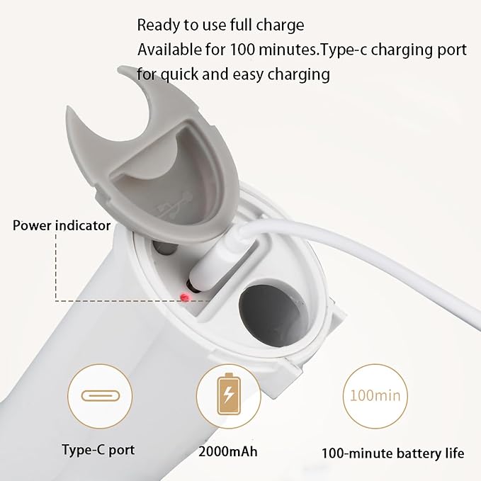 Cordless Cleaning Brush, 6 Replaceable Scrubber Heads & 2 Adjustable Speeds Electric Spin Scrubber Brush, Power Shower Scrubber with Long Handle Bathroom