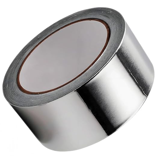 Thicker Aluminum Foil Tape 2-inch x 50Ft Heavy Duty High Temp Silver Tape for HVAC Duct work, Dryer Vent Seal, Car Exhaust Repair, Stove Pipe Wrap, Metal Patch, Heat Insulation, EMI Shield, DIY Crafts