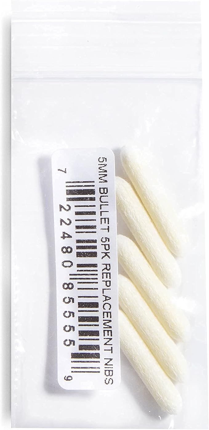 Grout Pen White Tile Grout Paint Marker Replacement Tips: 5 Pack of Narrow 5mm - Waterproof Grout Paint Pen, Grout Colorant and Sealer Pen to Renew, Restore and Refresh Tile Grout