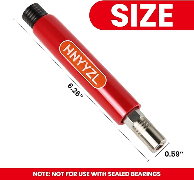 HNYYZL Red Grease Fitting Cleaning Tool and Flushes Out Old Dried Grease from Fittings