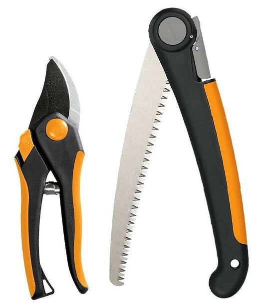 Fiskars 2-Piece Garden Tool Set, Folding Hand Saw & | Hand Tools - Image 1
