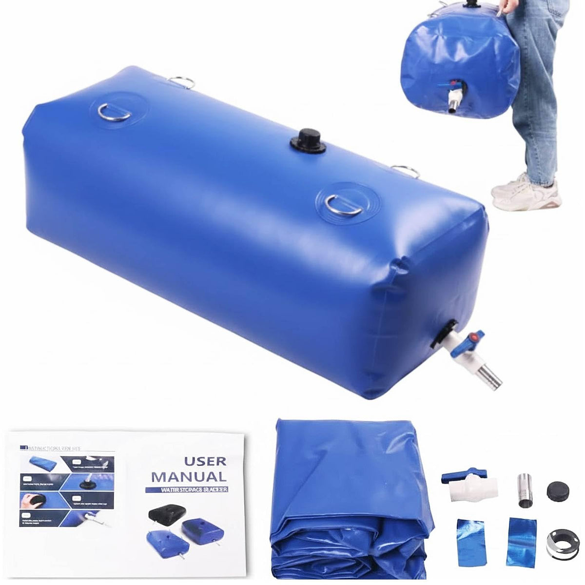 Japard 110 L / 30 Gal Water Bladder Tank | Home Organization - Image 1