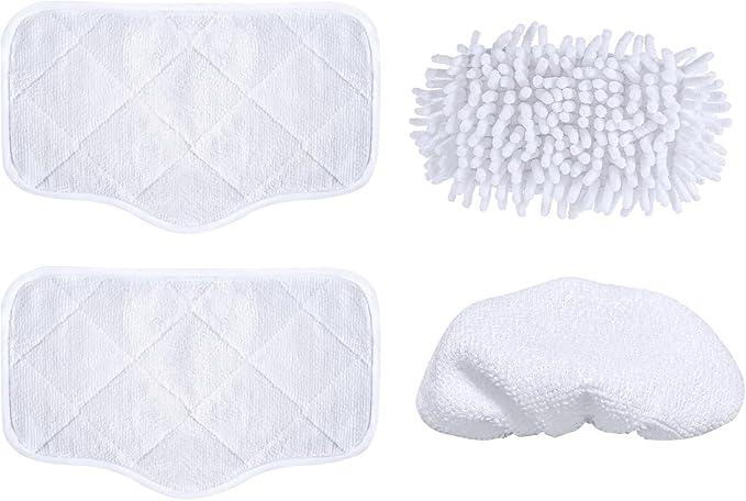 Steam Mop Cleaning Cloth, Garment Steam Cloth, Window Cleaner Cloth, Mop Deep Cloth for GHORA Steam Mop Cleaner, 4 Pack