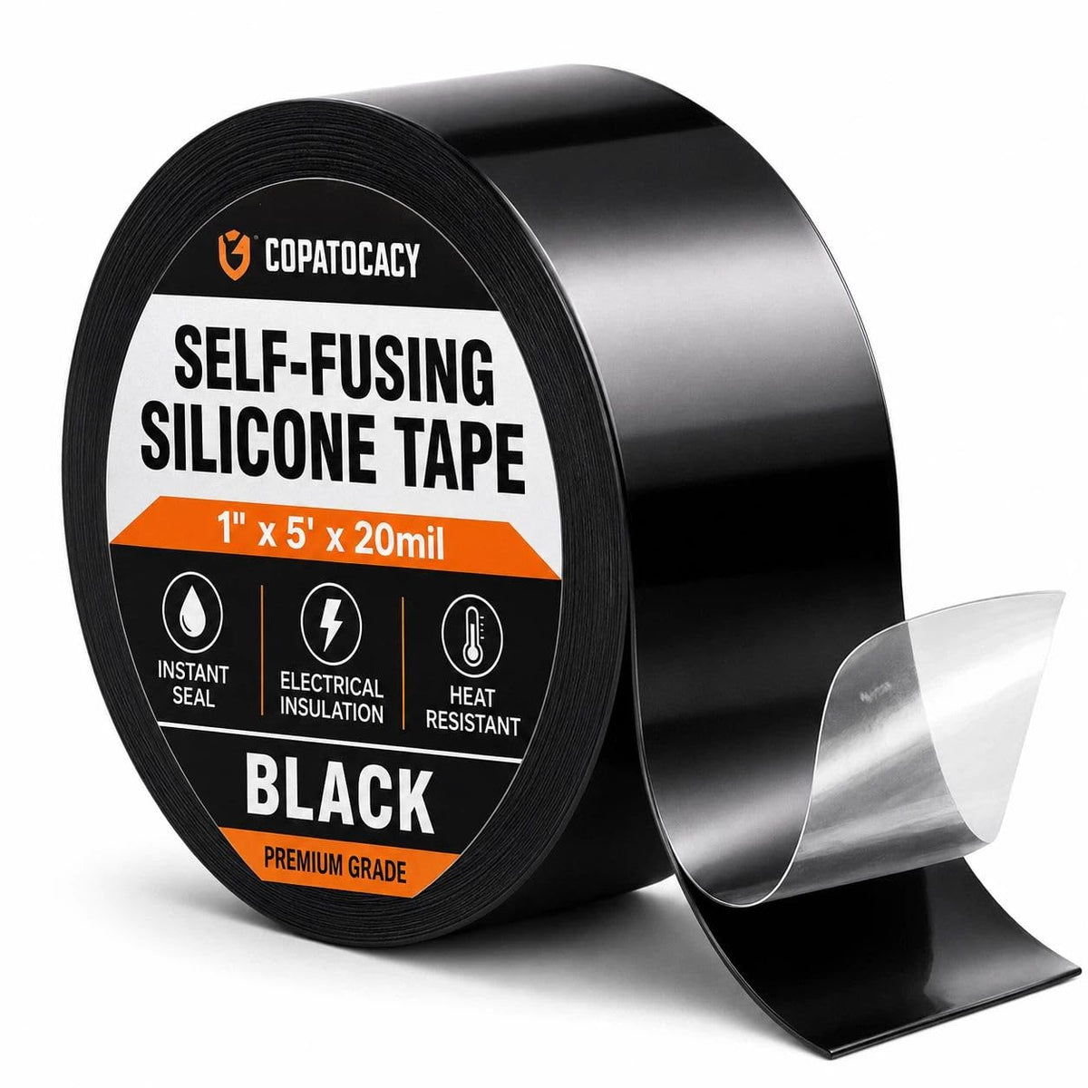 Self Fusing Silicone Tape for Repair and Sealing (1" x 5' - Image 1