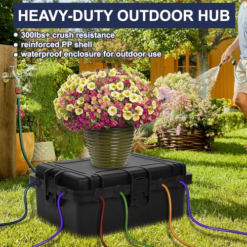 Large Outdoor Electrical Box IP54 Waterproof Black (12x9x5) - Image 4