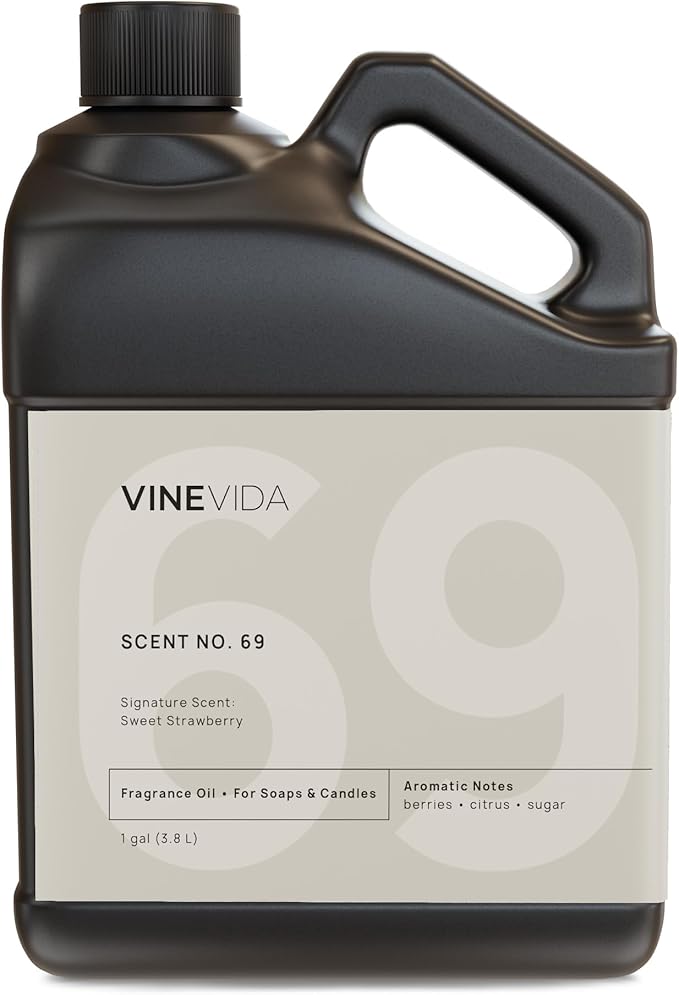 VINEVIDA [128oz] Sweet Strawberry Fragrance Oil for Candle Making and Soap Making - Premium Candle Scents for Soy Candles