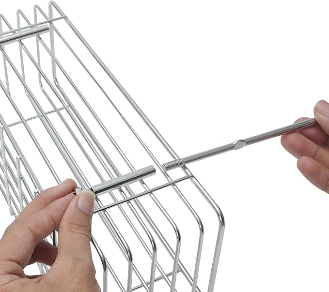 Shower Caddy 1Set Shower Shelf Stainless Steel Hanging No Drilling Bathroom Organizers and Storage for Apartment, Bathroom, Kitchen(Silver)