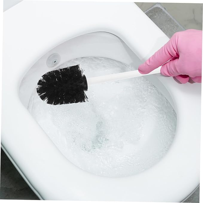 CHILDWEET 10pcs Toilet Brush Replacement Heads Heavy Duty Stainless Steel Scrubber Refills with High-Density Bristles for Deep Cleaning Toilet Bowls Quick Install Bathroom Brush Heads for