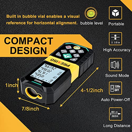 PREXISO Laser Measuring Tool Rechargeable, 265Ft Green - Image 7