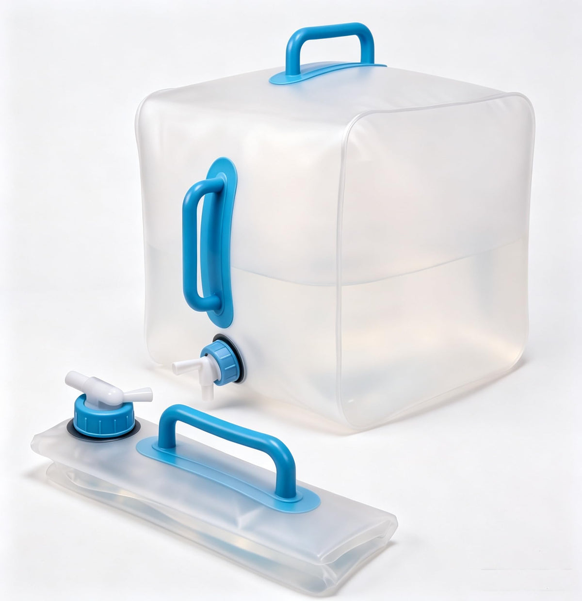 5.3 Gallon Collapsible Water Containers with Spigot, BPA Free - Image 1