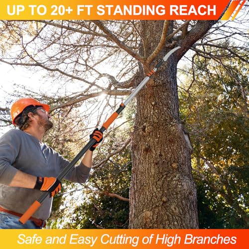 LAANPOLE 26FT Pole Saw, Telescoping Tree Trimmer - Image 7