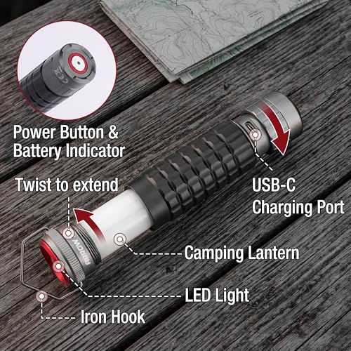 Arrow 2-in-1 Portable Camping Lantern and Flashlight with 3 Modes - Image 5