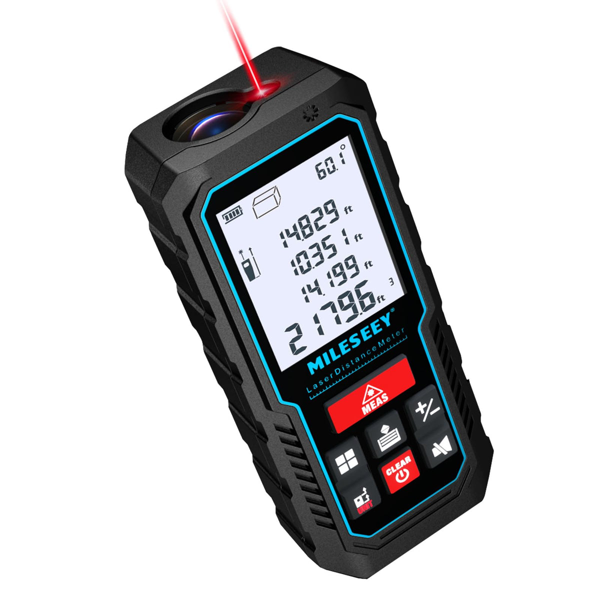 MILESEEY Laser Measure, Laser Measuring Tool with Angle Sensor - Image 1