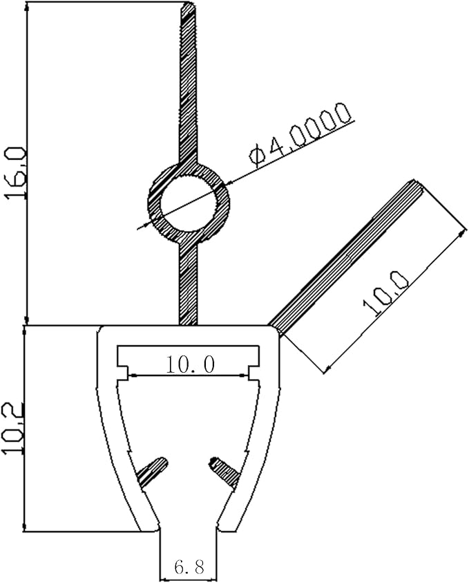 Frameless Shower Door Bottom Seal, 2 PCS 3/8" x 36" Shower Door Sweep for 3/8 Inch Glass, Glass Shower Door Seal Strip, Stop Shower Leaks and Create a Water Barrier(9A10)
