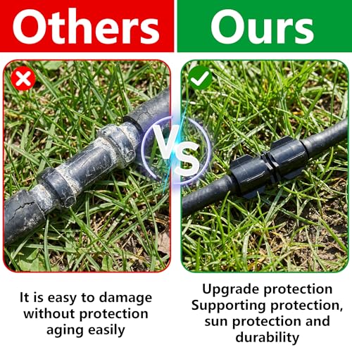 12 Pcs ABS Drip Irrigation Coupling, Quick Connect Tubing - Image 6