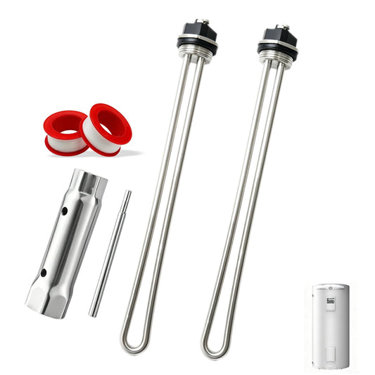Upgraded 100108283 4500W 240V Water Heater Element 2 Pack | Hand Tools - Image 1