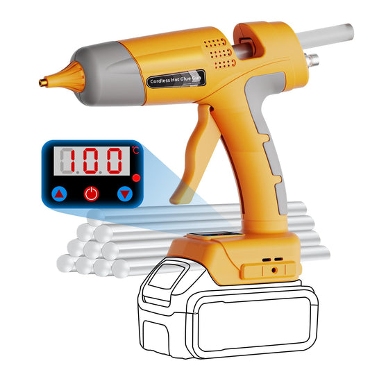 Cordless Hot Glue Gun Full Size for DeWalt 20V Battery - Image 1