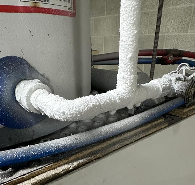 PipeWrap Pipe Insulation Spray Foam for Hard-to-Reach Areas, Fittings & Valves, Anti-Sweat Pipe Coating Spray, Stops Condensation Buildup & Prevents Dripping (Pack of 6)