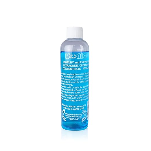 iSonic CSGJ01-8OZx1 Ultrasonic Jewelry/Eye Wear Cleaning Solution Concentrate,Blue