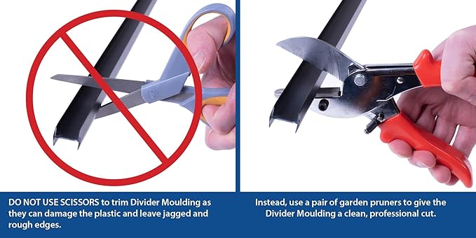 Outwater Plastic H Channel Fits Material 1/16 Inch Thick White Rigid PVC Divider Moulding 46 Inch Length (Pack of 2)