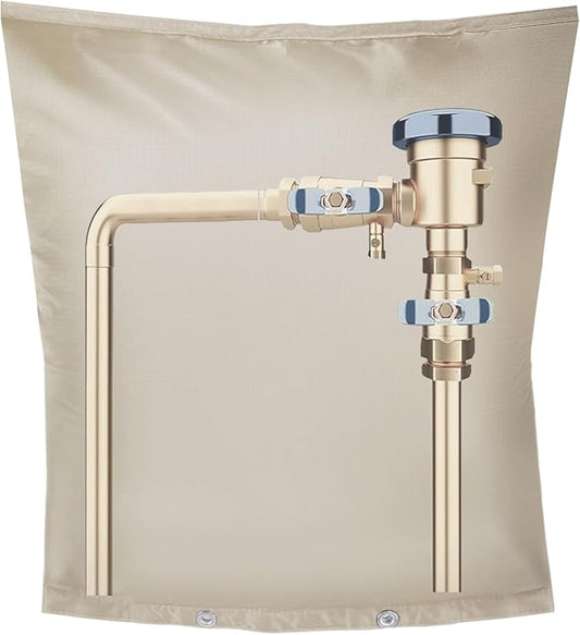Backflow Preventer Insulation Cover,Pipe Insulation,Outdoor Pipe Covers for Winter Freeze Protection,Outdoor Faucet Covers for Winter Freeze Protection,Insulated Pipe Covers for Outside (24w*24h)