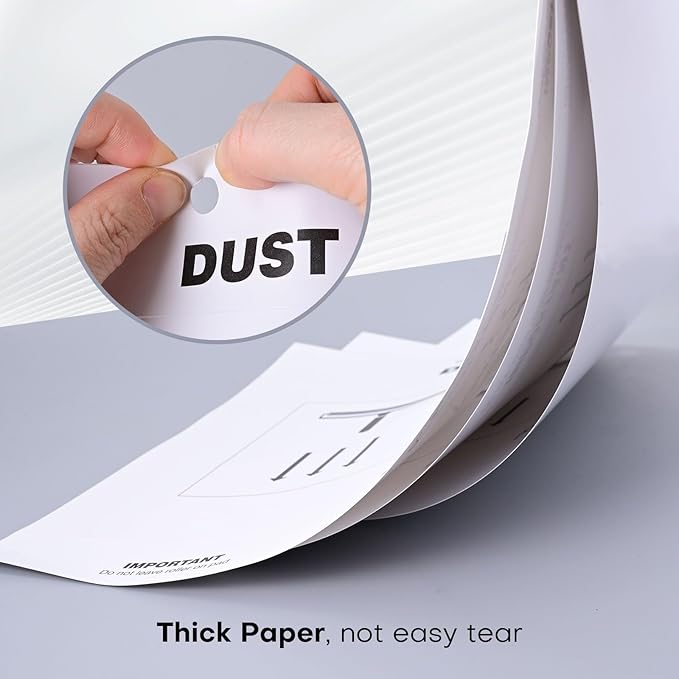 NEWISHTOOL Cleanroom Dust Removal Pad Sticky Paper, Self-Sticky Paper Sheet Adhesive Dust Collection Clean Pad for Cleaning Dust/Dirt/Lint, Sponge/Silicone/Anti-Static Roller Cleaning Mats (2)