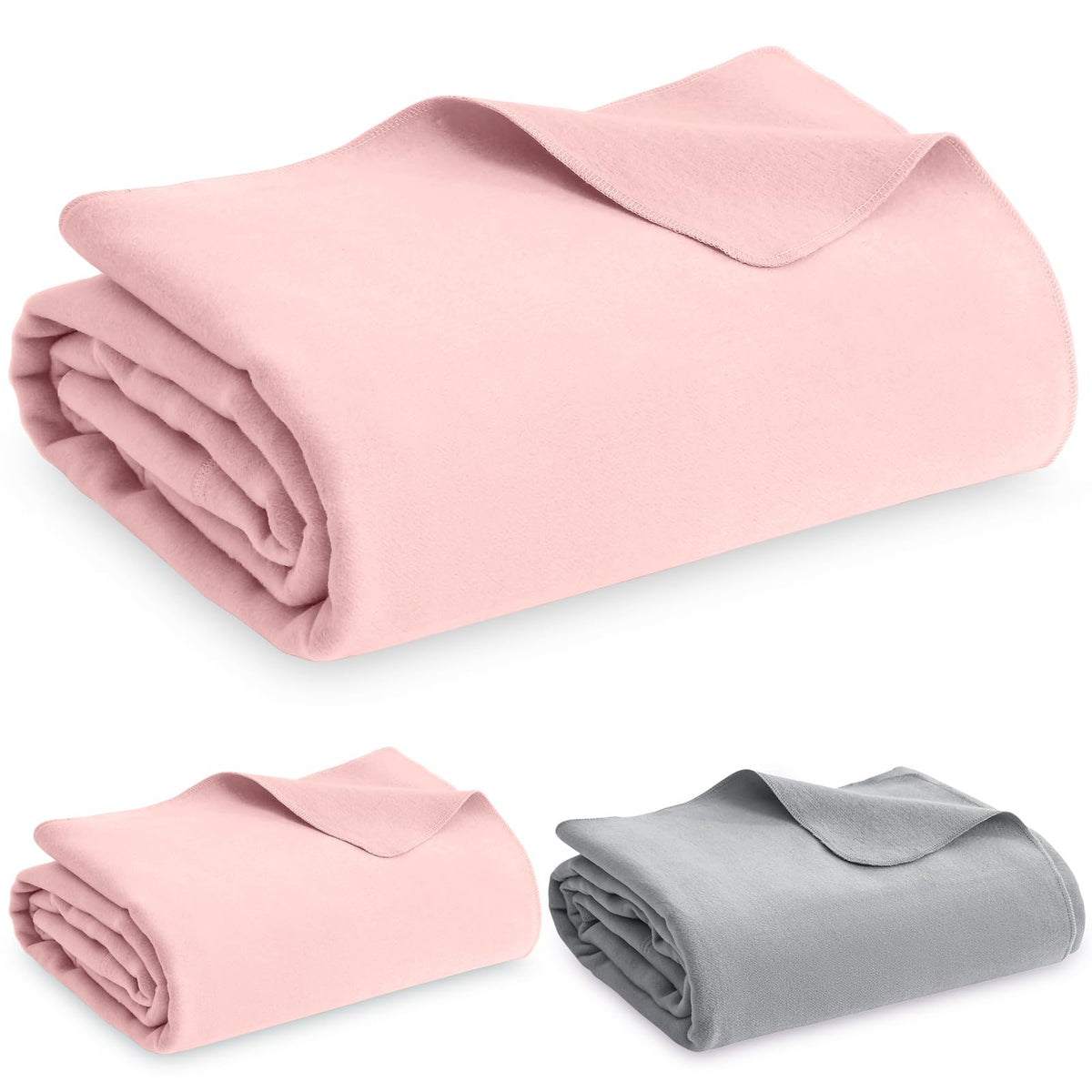 Peryiter 2 Pcs Military Wool Blanket Large 64" x 88" - Image 1