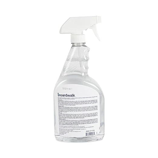 Boardwalk BWK37112G Natural Glass Cleaner, 32 oz Trigger Bottle (Case of 12)