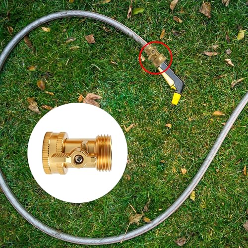 Brass Garden Hose Shut Off Valve, Heavy Duty 3/4 Inch Solid Brass - Image 3