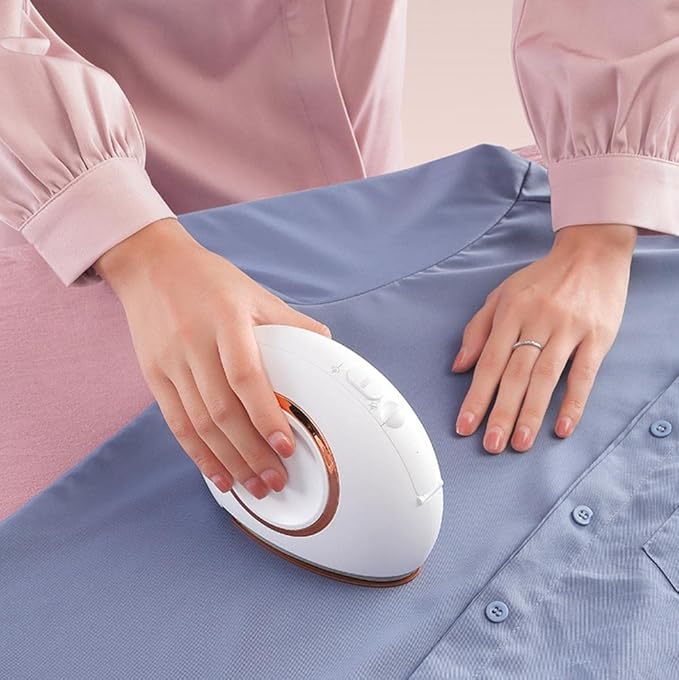 Handheld Steam Iron for Clothes Portable Dry Wet Dual Use Garment Steamer Electric Ironing Machine for Household Travel Use