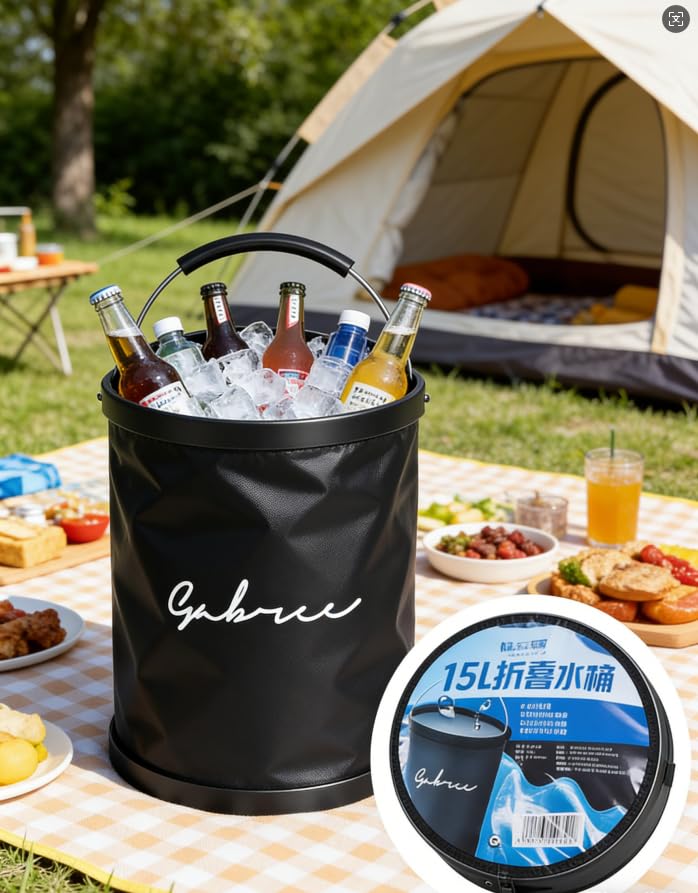 4 Gallon Collapsible Bucket with Handle,Waterproof- Car - Image 5